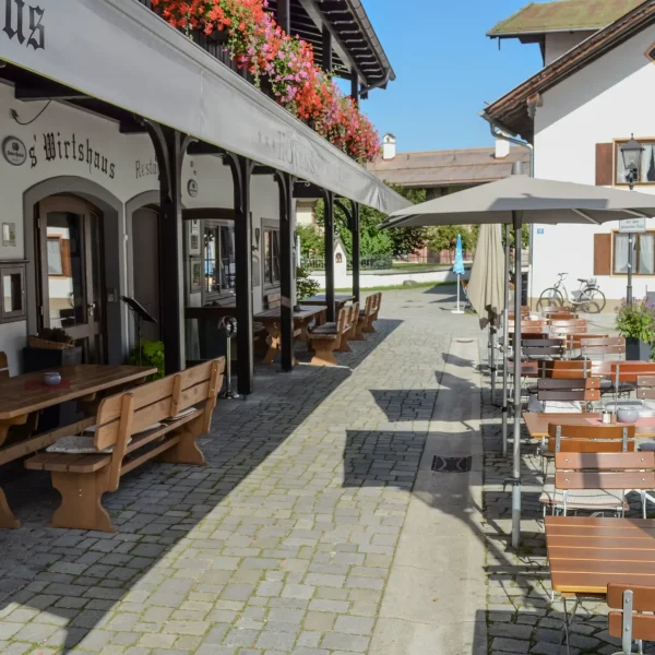 Biergarten - Restaurant Oberammergau - s´Wirtshaus O´gau